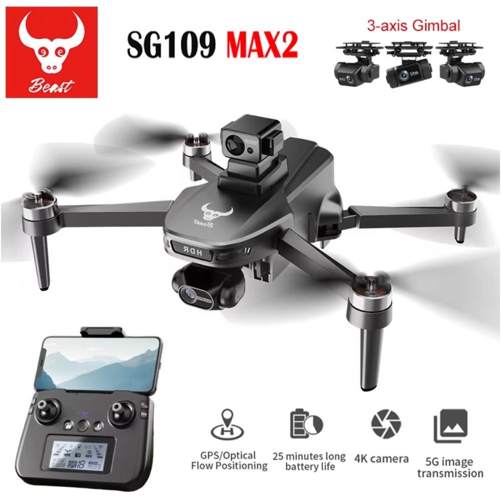 Drone Gimbal - SG109 MAX2 Professionele FPV 8K Camera